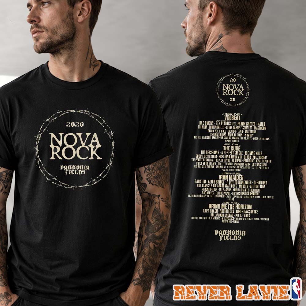 Nova Rock Festival 2026 Nova Circle Two Sides Unisex T-Shirt Live From Nickelsdorf Austria Nova Rock Festival 2026 Nova Circle Two Sides Unisex T-Shirt Live From Nickelsdorf Austria