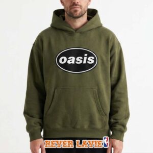 Oasis x PLEASURES Classic Logo Pullover Hoodie Olive