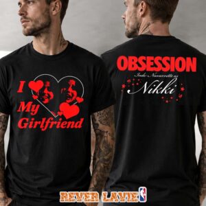 Obsession x The Cinegogue I Love You Horror Movie Graphic Black T-Shirt