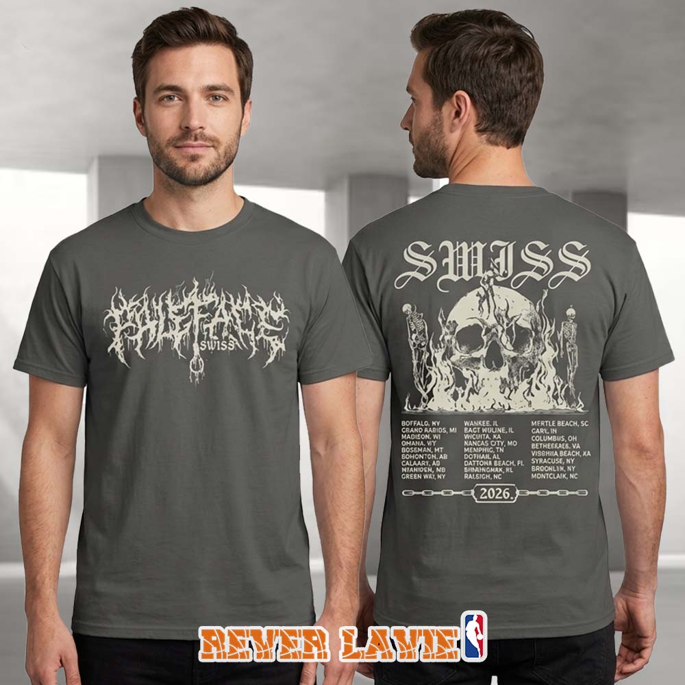 Paleface Swiss Spring Tour Dates Back Print Event Merch Tee Paleface Swiss Spring Tour Dates Back Print Event Merch Tee