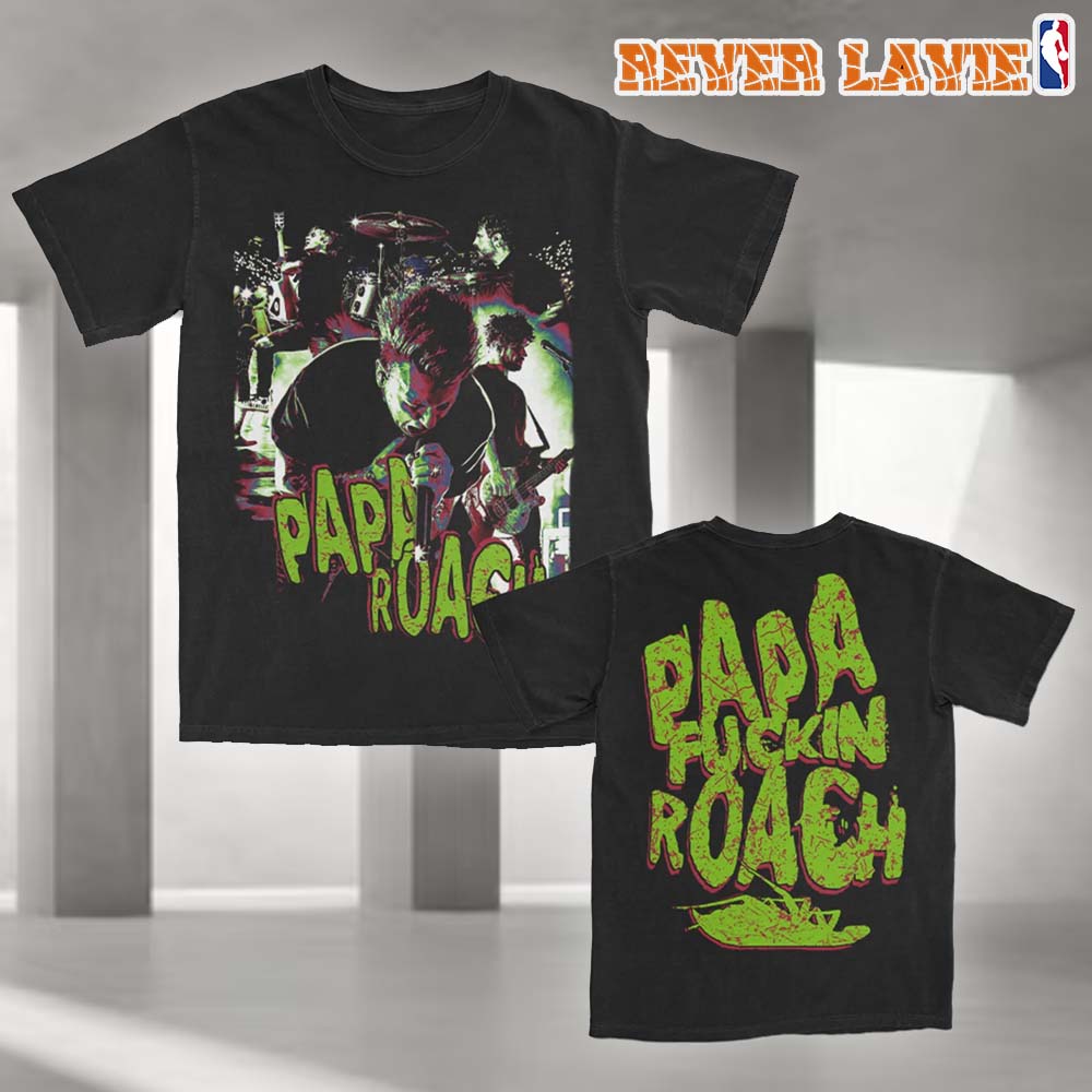 Papa Roach Live Photo Two Sides Unisex T-Shirt Papa Roach Live Photo Two Sides Unisex T-Shirt
