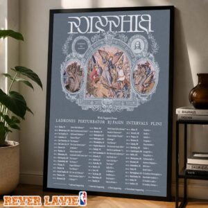 Polyphia Tour MMXXVI Across North America and Europe Fall Winter 2026 Poster Canvas