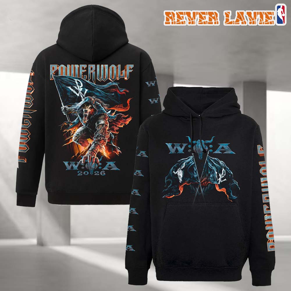 Powerwolf x Wacken Open Air WOA 2026 Official Festival Collaboration Black Pullover Hoodie Powerwolf x Wacken Open Air WOA 2026 Official Festival Collaboration Black Pullover Hoodie