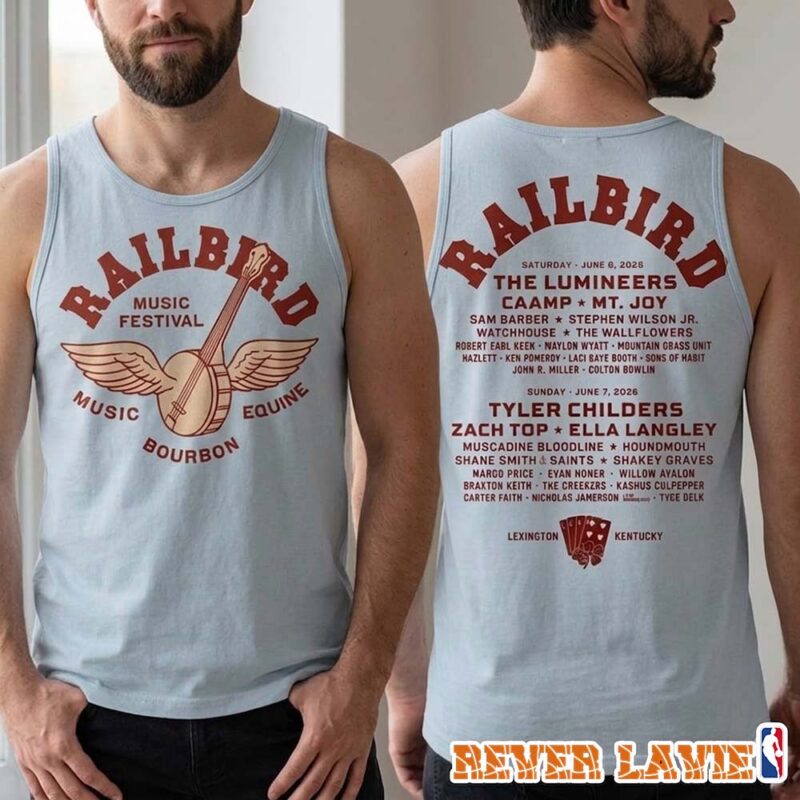Railbird Festival 2026 Banjo Lineup Tank Top