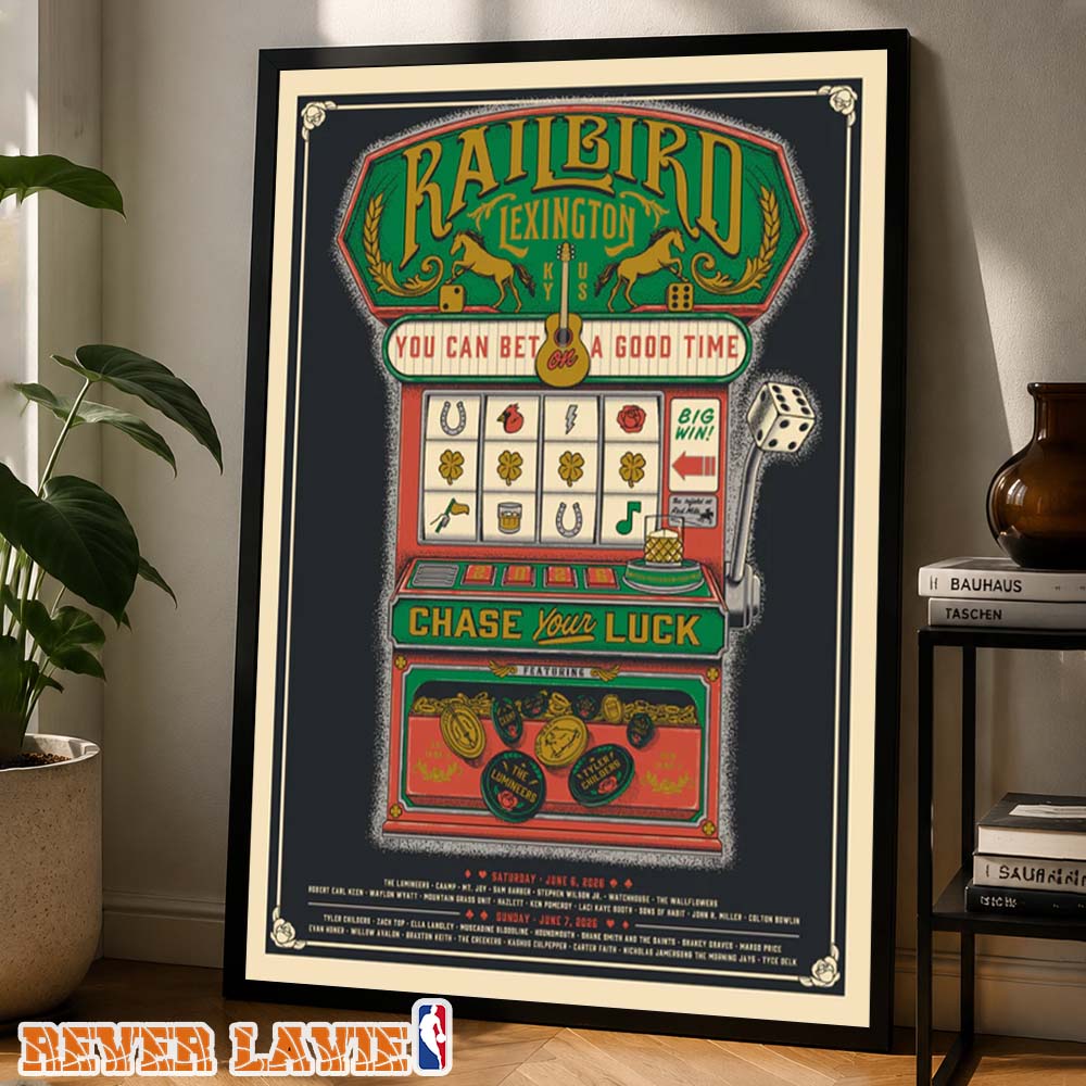 Railbird Festival 2026 Commemorative Poster At The Infield At Red Mile In Lexington Kentucky On June 6-7 2026 Home Decor Poster Canvas Railbird Festival 2026 Commemorative Poster At The Infield At Red Mile In Lexington Kentucky On June 6-7 2026 Home Decor Poster Canvas