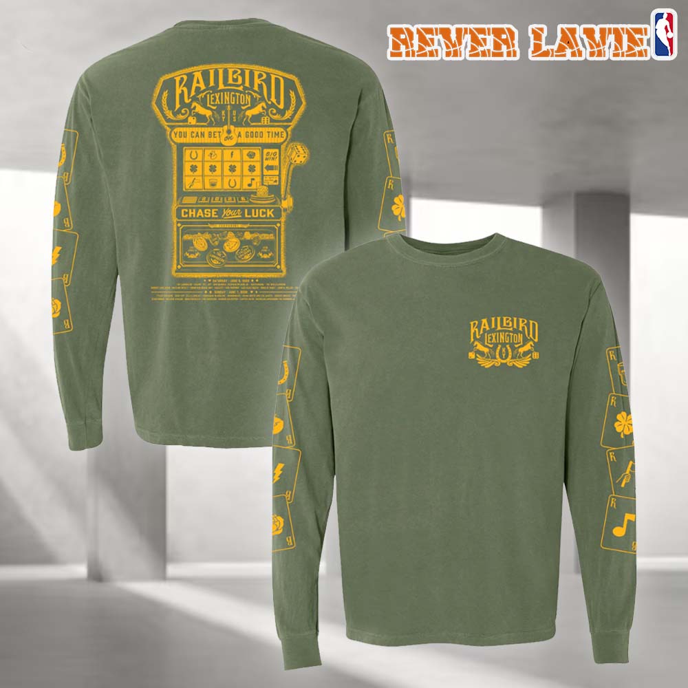 Railbird Festival 2026 Poster Long Sleeve Lineup Tee Railbird Festival 2026 Poster Long Sleeve Lineup Tee