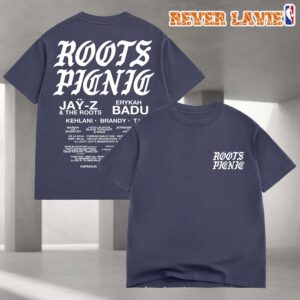 Roots Picnic 2026 OE Classics Washed Blue Lineup Tee
