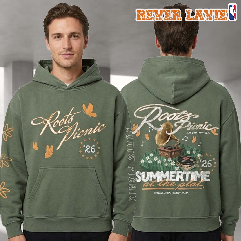 Roots Picnic 2026 Summertime in the Park Green Hoodie Roots Picnic 2026 Summertime in the Park Green Hoodie