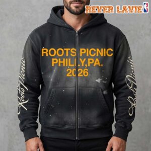 Roots Picnic 2026 in Philly Paint Splatter Black Hoodie
