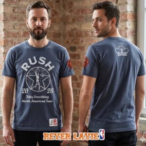 Rush Fifty Something Tour 2026 North America Navy Fifty Starman Tour Tee