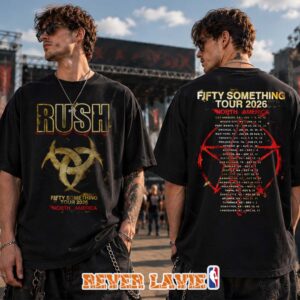 Rush Fifty Something Tour 2026 North America Stage Logo Tour Two Sides Tee