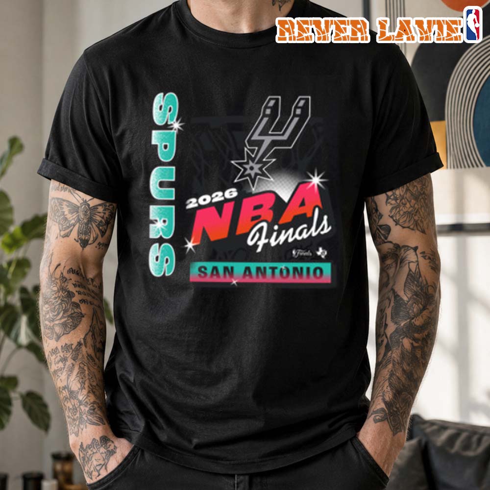 San Antonio Spurs 2026 NBA Finals Billboard Franklin T-Shirt San Antonio Spurs 2026 NBA Finals Billboard Franklin T-Shirt