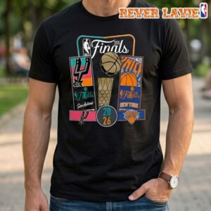 San Antonio Spurs Stadium Essentials 2026 NBA Finals Ticket Matchup T-Shirt