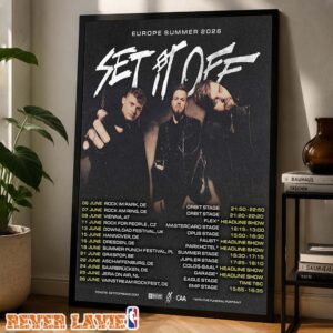 Set It Off Europe Summer Tour 2026 Official Concert Dates Home Decor Poster Canvas