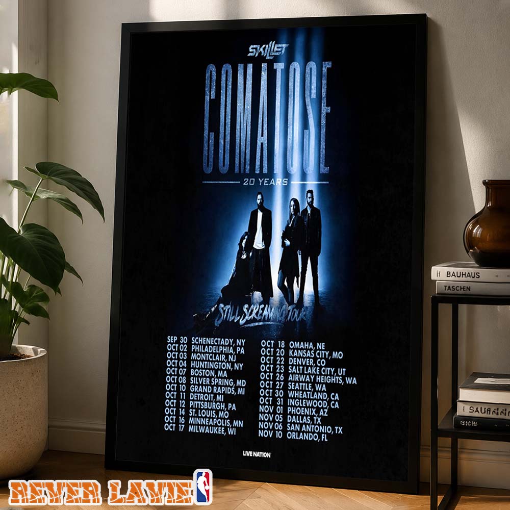Skillet Tour Dates Poster Comatose 20 Years Still Screaming Tour Across North America Fall 2026 Home Decor Poster Canvas Skillet Tour Dates Poster Comatose 20 Years Still Screaming Tour Across North America Fall 2026 Home Decor Poster Canvas