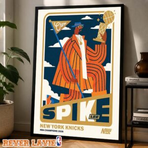 Spike Lee New York Knicks NBA Champions NBA Finals Basketball 2026 Wall Art Print
