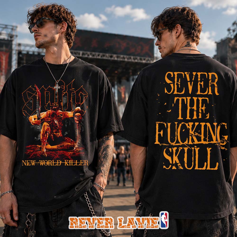 Spite Sever Heavy Music Deathcore Band Graphic Black T-Shirt Spite Sever Heavy Music Deathcore Band Graphic Black T-Shirt