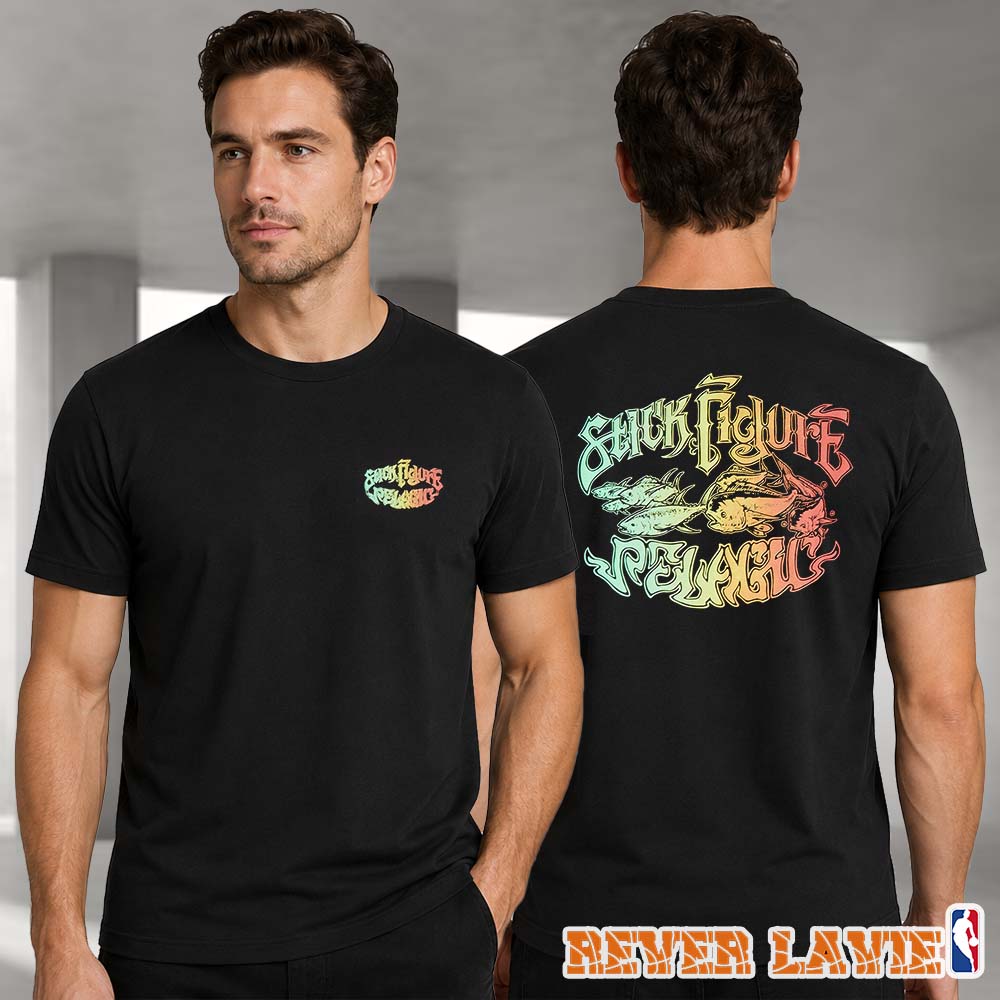 Stick Figure X Pelagic Chasin Two Sided Tee Stick Figure X Pelagic Chasin Two Sided Tee
