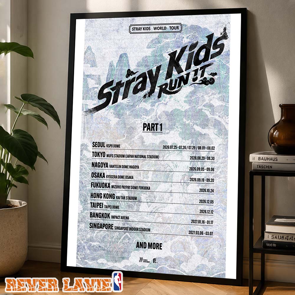 Stray Kids Tour Dates Poster Run It World Tour Part 1 Across Asia 2026 Traditional Korean Wall Art Poster Canvas Stray Kids Tour Dates Poster Run It World Tour Part 1 Across Asia 2026 Traditional Korean Wall Art Poster Canvas
