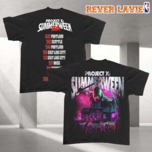 Summerween Festival Project X Summerween Tour 2026 Neon Horror Graphic Tee