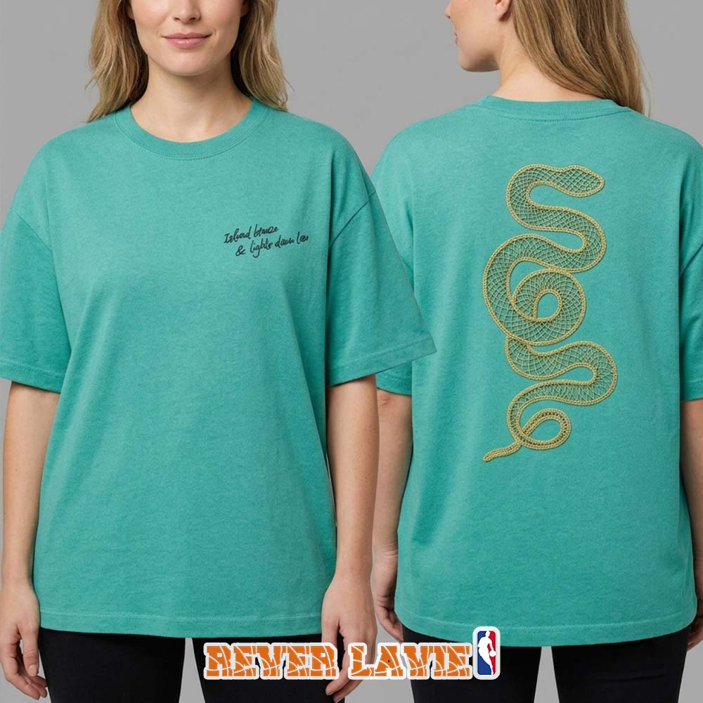 Taylor Swift Reputation Island Breeze Lights Down Low Crochet Snake Tee Taylor Swift Reputation Island Breeze Lights Down Low Crochet Snake Tee