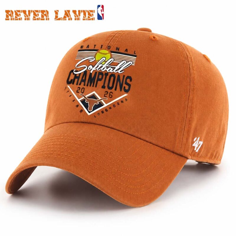 Texas Longhorns Women's College World Series Back to Back Champions Clean Up Hat