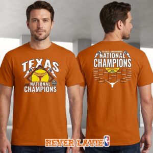 Texas Orange Texas Longhorns 2026 NCAA Softball Women’s College World Series National Champions Bracket T-Shirt