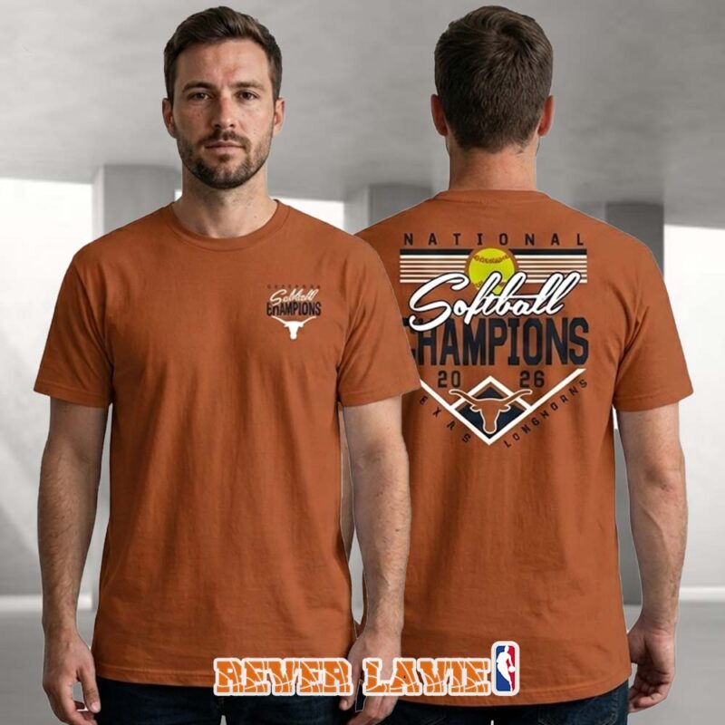 Texas Orange Texas Longhorns 2026 NCAA Softball Women's College World Series National Champions Plate T Shirt