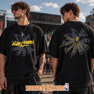 The Cure 2026 Festival Summer Dateback Black-Yellow T-Shirt