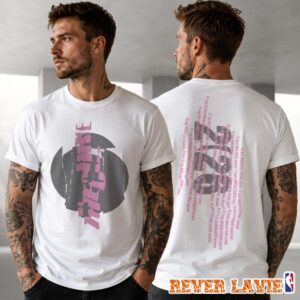 The Cure 2026 Vertical Festival Summer White Two Sided T-Shirt