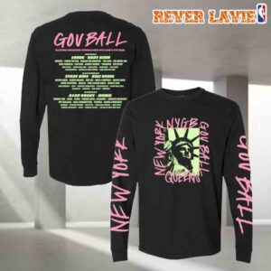 The Governors Ball 2026 Liberty Longsleeve Lineup All Over Print Longsleeve Tee