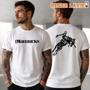 The Mavericks 2026 Horse and Rider Tee White
