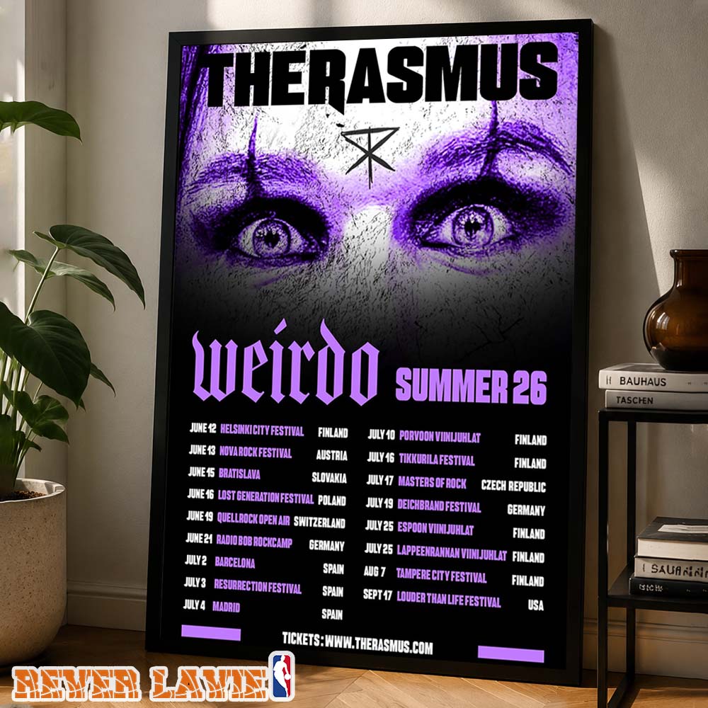 The Rasmus Tour Poster Weirdo Summer 26 Across Europe 2026 Home Decor Poster Canvas The Rasmus Tour Poster Weirdo Summer 26 Across Europe 2026 Home Decor Poster Canvas