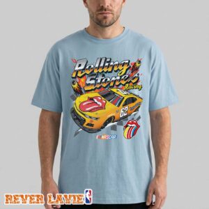 The Rolling Stones x NASCAR Car Tongue Graphic Official Racing Collaboration Limited Edition T-Shirt