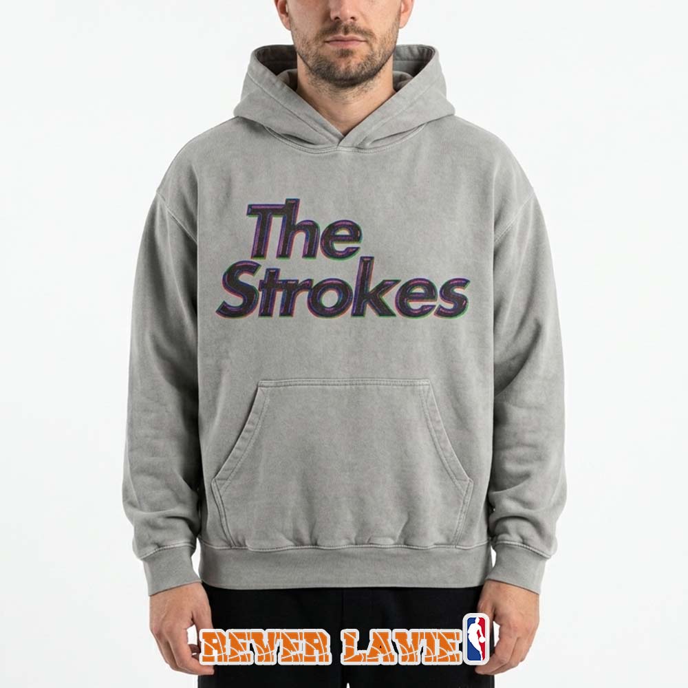 The Strokes Oil Slick Logo Reality Awaits Tour 2026 Hoodie The Strokes Oil Slick Logo Reality Awaits Tour 2026 Hoodie