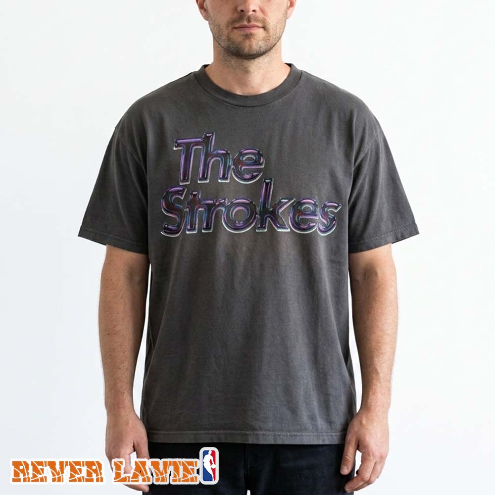 The Strokes Oil Slick Logo Reality Awaits Tour 2026 Unisex Tee The Strokes Oil Slick Logo Reality Awaits Tour 2026 Unisex Tee