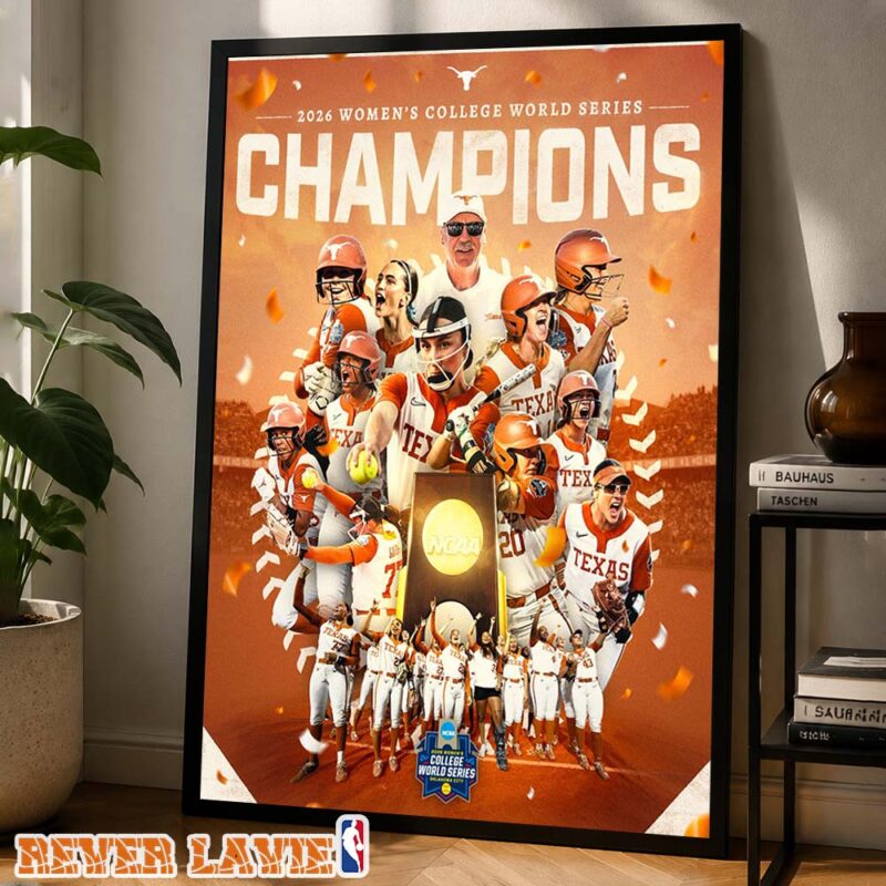 The Texas Longhorrn Are Back To Back National Champions NCAA College World Series Home Decor Poster Canvas
