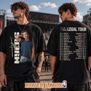 Ty Myers Black Photo Legal Tour 2026 Official Merchandise Two Sided T-Shirt