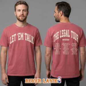 Ty Myers Red Let Em Talk Legal Tour 2026 Official Merchandise Red T-Shirt