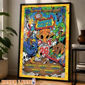 Vans Warped Tour Poster Across Washington DC Long Beach Montreal Mexico City And Orlando June To November 2026 Home Decor Poster Canvas