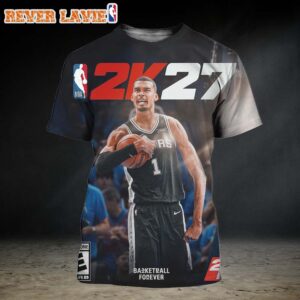 Victor Wembanyama NBA 2K27 Basketball Forever Cover Art All Over Print Shirt
