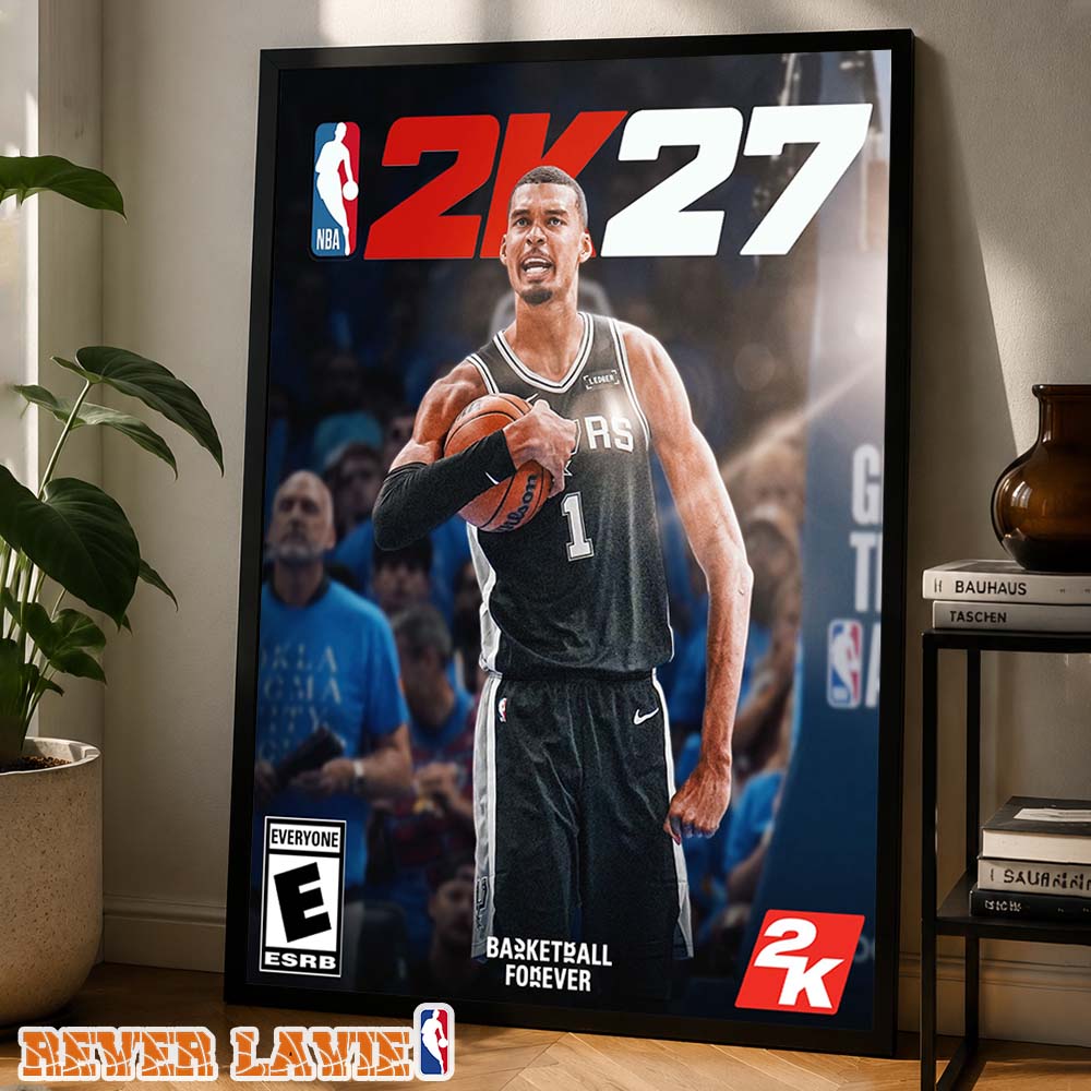 Victor Wembanyama NBA 2K27 Basketball Forever Cover Art Home Decor Poster Canvas Victor Wembanyama NBA 2K27 Basketball Forever Cover Art Home Decor Poster Canvas