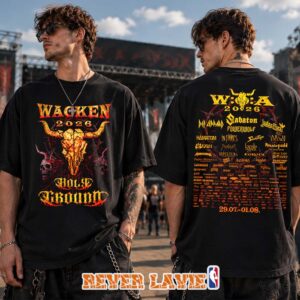 Wacken Open Air Holy Ground XXXV Anniversary 2026 Official Two Sides Black T-Shirt