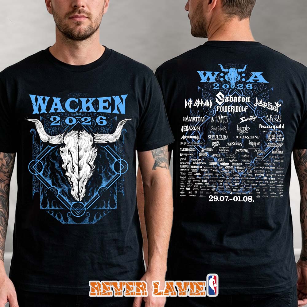 Wacken Open Air Mystic Flame XXXV Anniversary 2026 Official Lineup Tee Wacken Open Air Mystic Flame XXXV Anniversary 2026 Official Lineup Tee