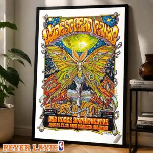 Widespread Panic Concert Poster At Red Rocks Amphitheatre In Morrison Colorado On June 26-28 2026 Wall Art Home Decor