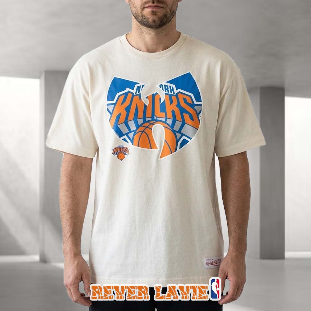 Wu-Tang Clan x New York Knicks Black T-Shirt Hip Hop Basketball Collaboration Tee Wu-Tang Clan x New York Knicks Black T-Shirt Hip Hop Basketball Collaboration Tee