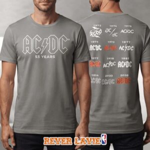 ACDC 53 Years World Tour Dates Front And Back T Shirt Power Up Pop Up Shop San Antonio Texas 2026 Exclusive