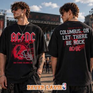 ACDC Columbus Ohio PWR UP Tour 2026 Event T-Shirt at Ohio Stadium on July 15