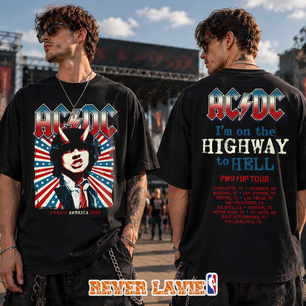 ACDC Highway to Hell USA PWR UP Tour T-Shirt ACDC Highway to Hell USA PWR UP Tour T-Shirt