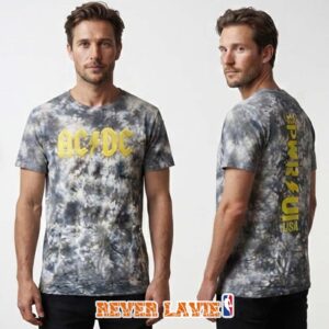 ACDC Logo Graphic T Shirt Power Up Pop Up Shop San Antonio Texas 2026 Exclusive All Over Print Merch